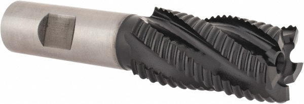 Hertel 62852181 Square End Mill: 1 Dia, 2 LOC, 3/4 Shank Dia, 4.25 OAL, 5 Flutes, Cobalt Image