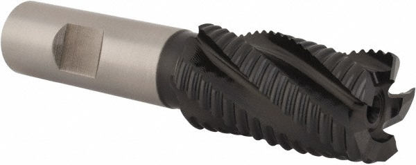 Hertel 62852199 Square End Mill: 1 Dia, 1-7/8 LOC, 3/4 Shank Dia, 1/8 OAL, 5 Flutes, Cobalt Image