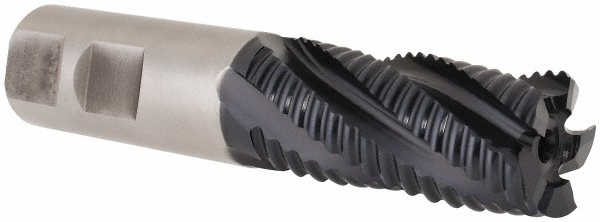 Hertel 62852215 Square End Mill: 7/8 Dia, 1-7/8 LOC, 7/8 Shank Dia, 4.125 OAL, 5 Flutes, Cobalt Image