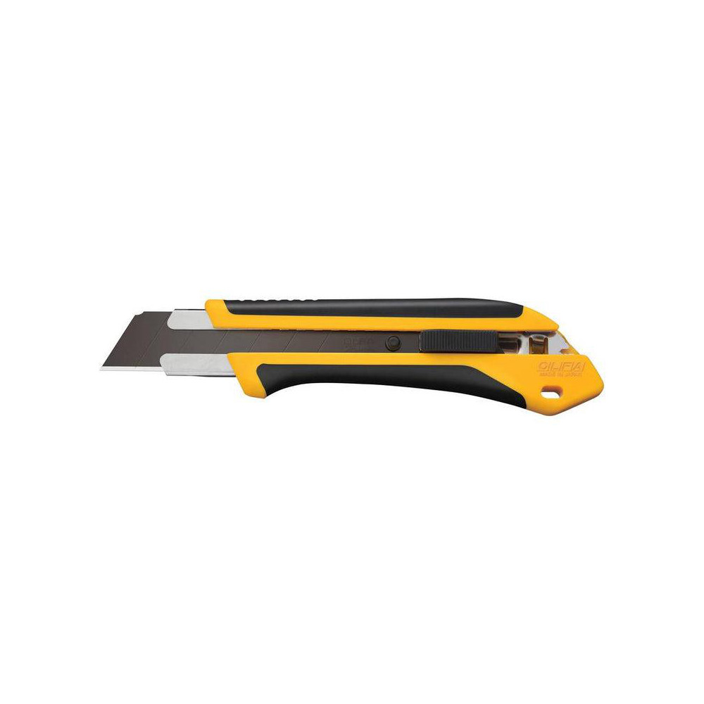 Snap-Blade Knife: - 7.4" OAL, High Carbon Steel Blade, Elastomer & Fiber Reinforced Polymer Handle