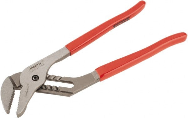 Tongue & Groove Plier: 2-11/16" Cutting Capacity, Serrated Jaw