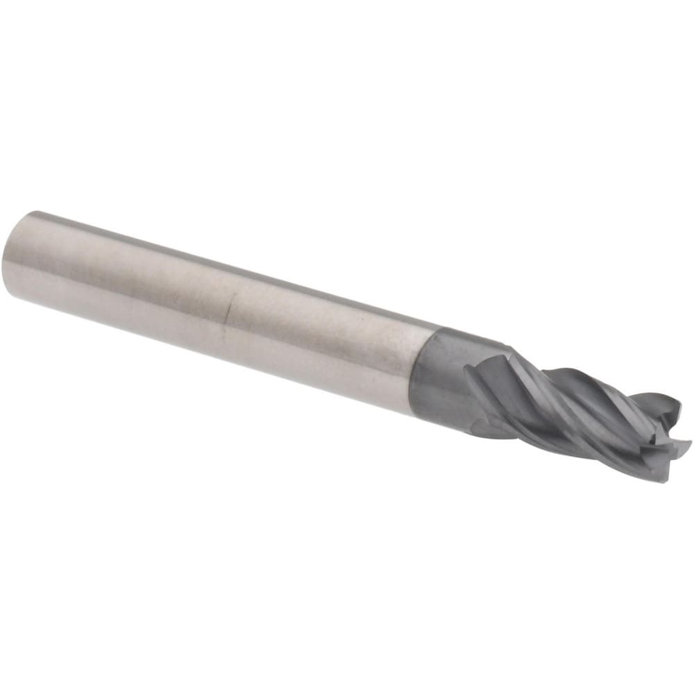 Accupro 446S2188C15 Corner Chamfer End Mill: 0.2187" Dia, 0.375" LOC, 4 Flute, 0.01" Chamfer Width, Solid Carbide Image