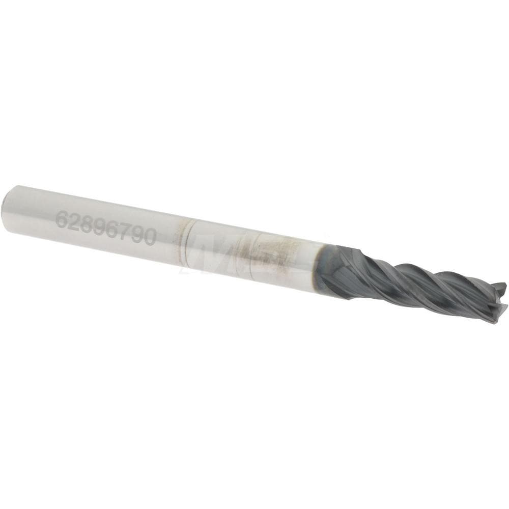 Accupro 4461562C15 Corner Chamfer End Mill: 0.1562" Dia, 0.5" LOC, 4 Flute, 0.01" Chamfer Width, Solid Carbide Image