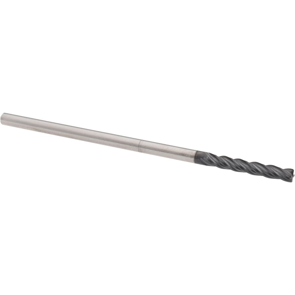 Accupro 446L1250C15 Corner Chamfer End Mill: 0.125" Dia, 0.75" LOC, 4 Flute, 0.01" Chamfer Width, Solid Carbide Image