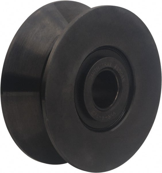 Accurate Bushing | Smith Bearing® V-Grooved Yoke Roller: 1.25 Bore Dia, 5-1/2