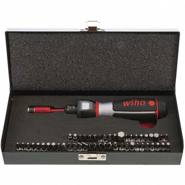 Wiha 52 Piece, 60 to 210 In/oz Torque Limiting Screwdriver Kit