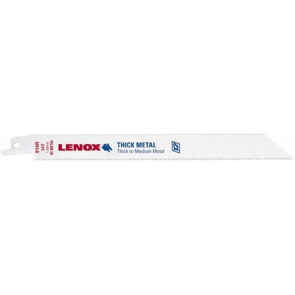 Lenox 1855570 Reciprocating Saw Blade: 8" Long, Bi-Metal 