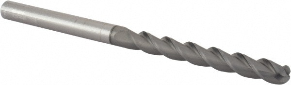 Accupro 12179212 Ball End Mill: 0.375" Dia, 3" LOC, 3 Flute, Solid Carbide 