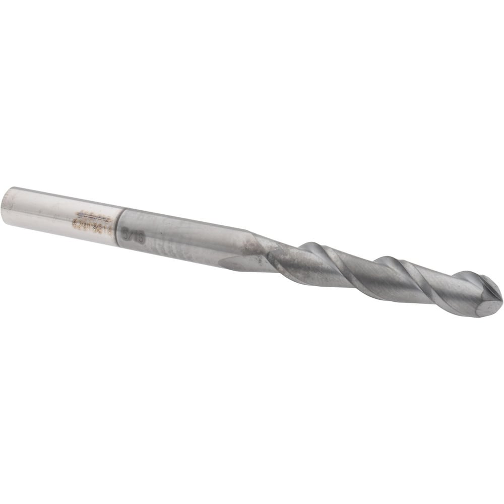 Accupro 12179142 Ball End Mill: 0.3125" Dia, 1.625" LOC, 2 Flute, Solid Carbide 