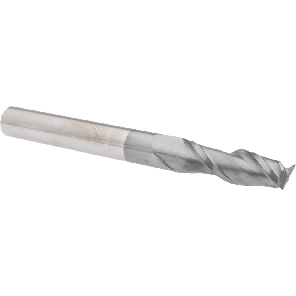 Accupro 12178856 Square End Mill: 5/8 Dia, 2 LOC, 5/8 Shank Dia, 6 OAL, 2 Flutes, Solid Carbide 