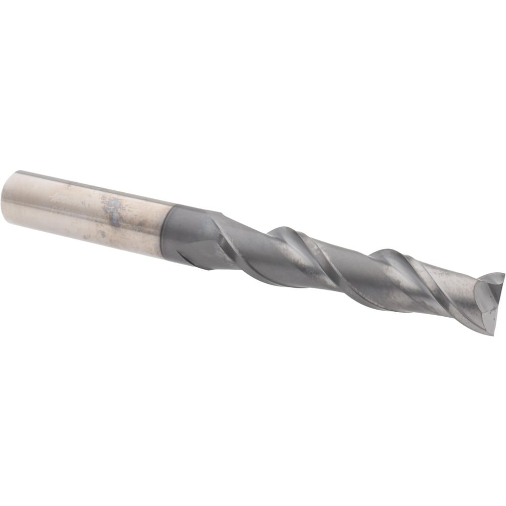 Accupro 12178819 Square End Mill: 7/16 Dia, 2 LOC, 7/16 Shank Dia, 4 OAL, 2 Flutes, Solid Carbide 