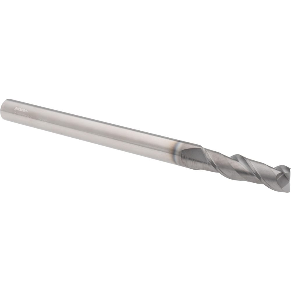 Accupro 12178861 Square End Mill: 7/16 Dia, 1-1/2 LOC, 7/16 Shank Dia, 6 OAL, 2 Flutes, Solid Carbide 