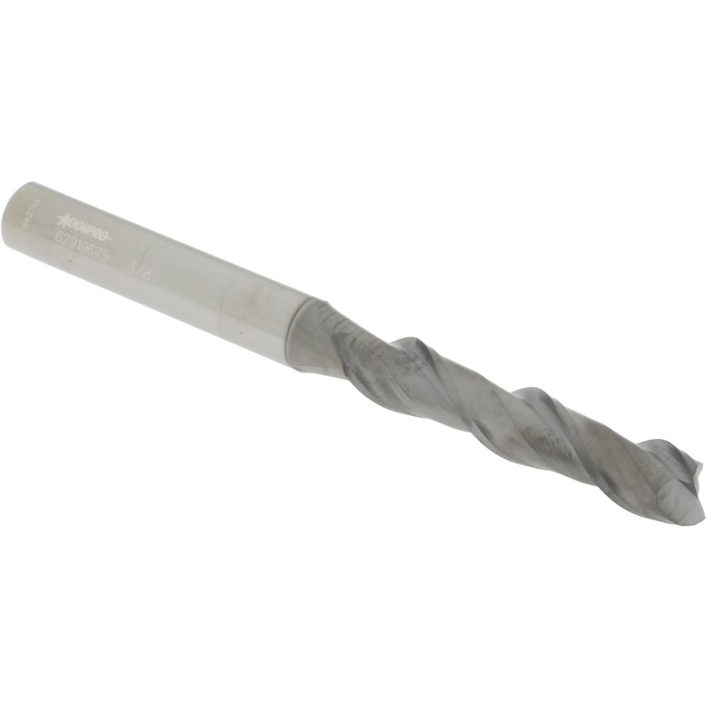 Accupro 12178831 Square End Mill: 3/8 Dia, 1-3/4 LOC, 3/8 Shank Dia, 4 OAL, 2 Flutes, Solid Carbide 