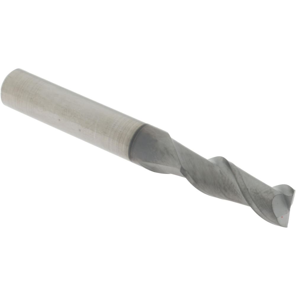 Accupro 12178754 Square End Mill: 19/64 Dia, 3/4 LOC, 5/16 Shank Dia, 2-1/2 OAL, 2 Flutes, Solid Carbide 