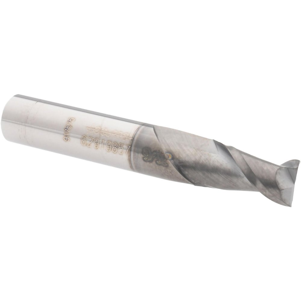 Accupro 12178789 Square End Mill: 9/32 Dia, 1/2 LOC, 5/16 Shank Dia, 2 OAL, 2 Flutes, Solid Carbide 