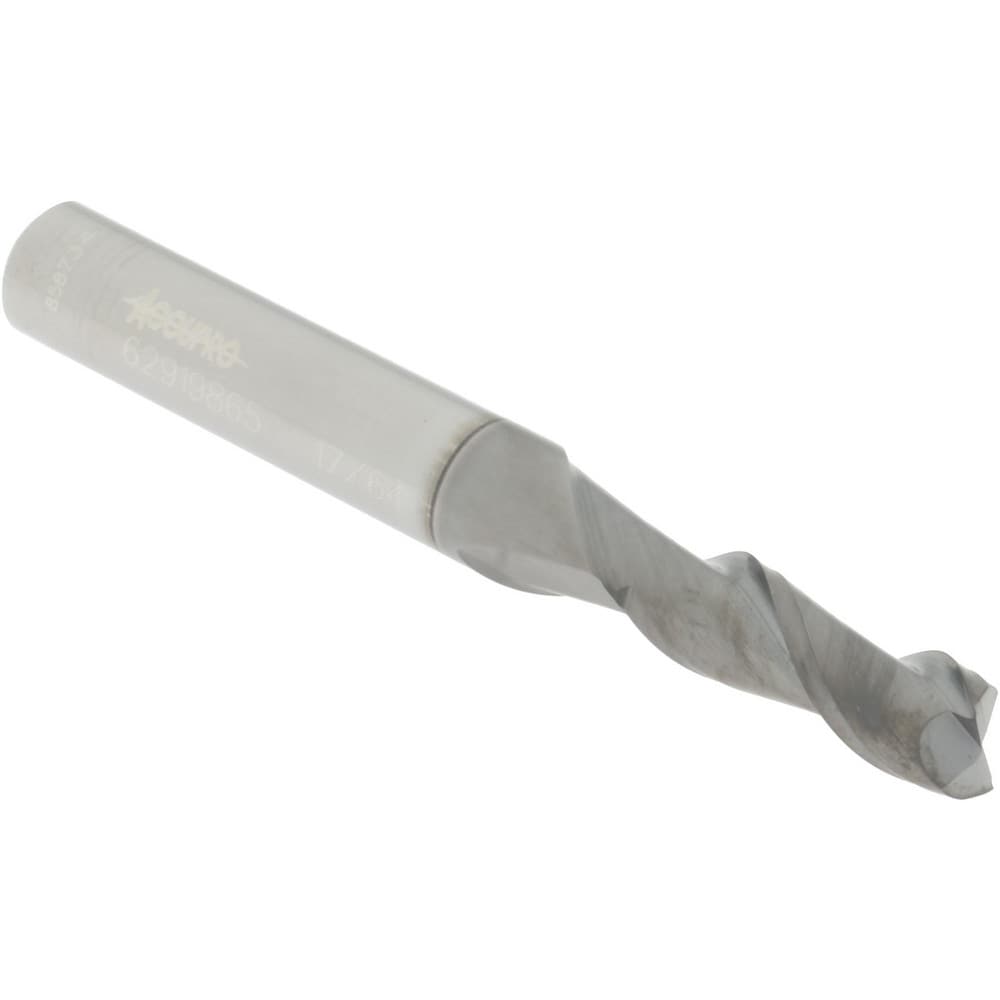 Accupro 12178752 Square End Mill: 17/64 Dia, 3/4 LOC, 5/16 Shank Dia, 2-1/2 OAL, 2 Flutes, Solid Carbide 