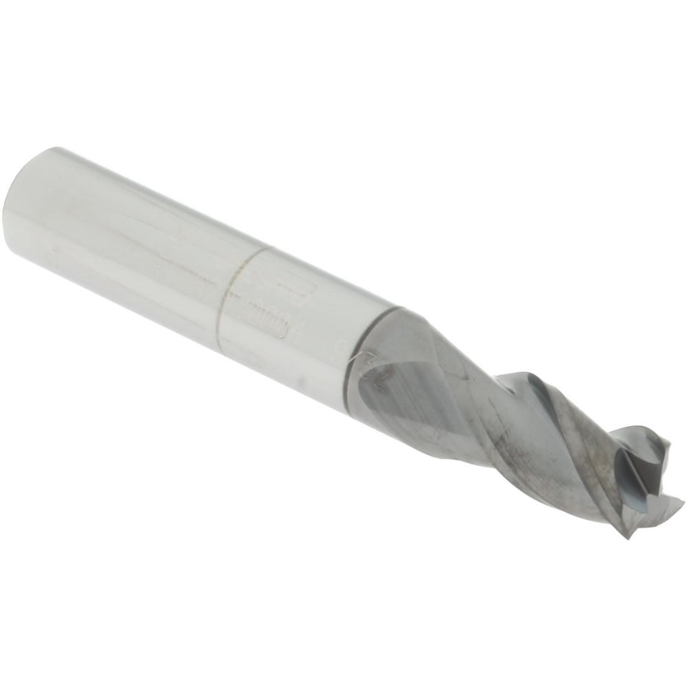 Accupro 12178912 Square End Mill: 9/32 Dia, 1/2 LOC, 5/16 Shank Dia, 2 OAL, 3 Flutes, Solid Carbide 