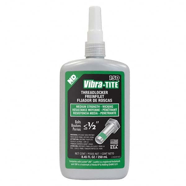 Vibra-Tite. 15025 Threadlocker: Green, Liquid, 250 mL, Bottle 