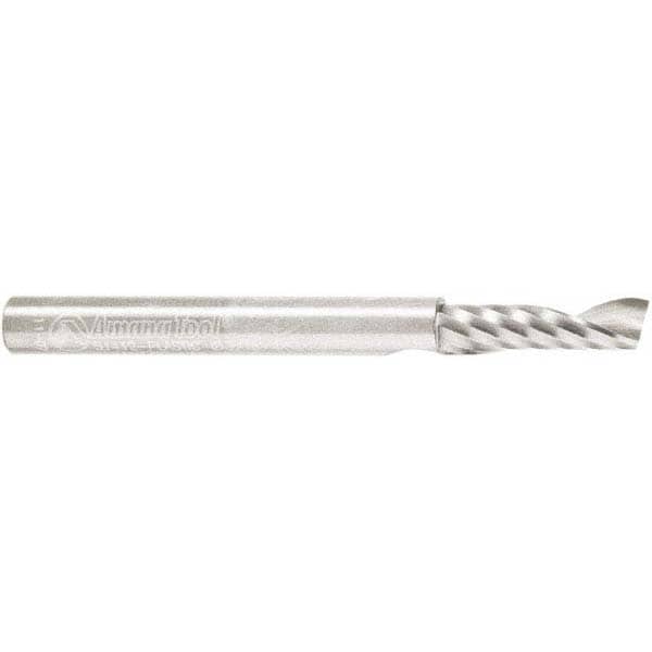 Spiral Router Bit: 0.187" Dia, 0.625" LOC, 3/16" Shank Dia, Upcut