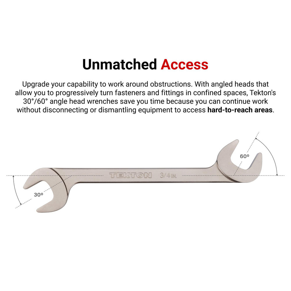 Tekton - Open End Wrenches: Wrench Type: Open End Wrench; Head Type ...
