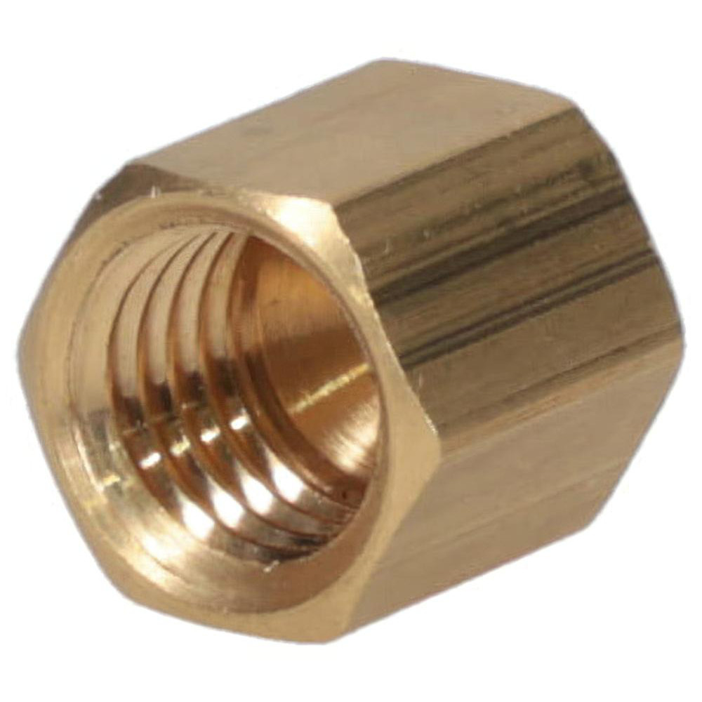 Parker Compression Tube Nut: 5/16-24, 1/8" Tube OD, Compression - Brass, SAE J512 & SAE 060110 | 5-Pack | Part #61C-2