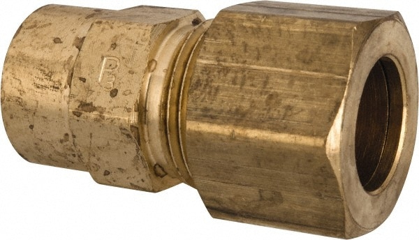 Parker 66C-8-4 Compression Tube Connector: 1/4-18" Thread, Compression x FNPT Image