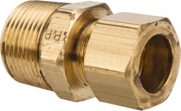 Parker 68C-10-12 Compression Tube Connector: 3/4-14" Thread, Compression x MNPT Image