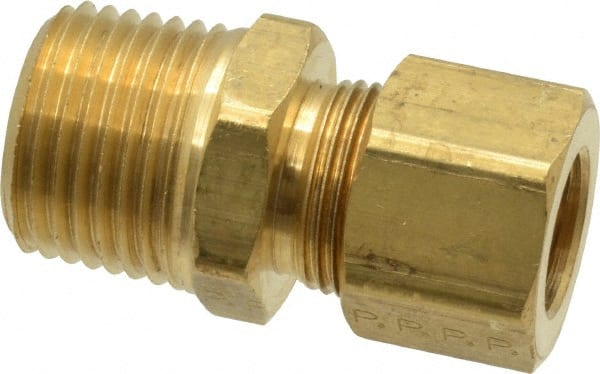 Parker 68C-3-2 Brass Male Compression Connector 3/16 Tube Lot of