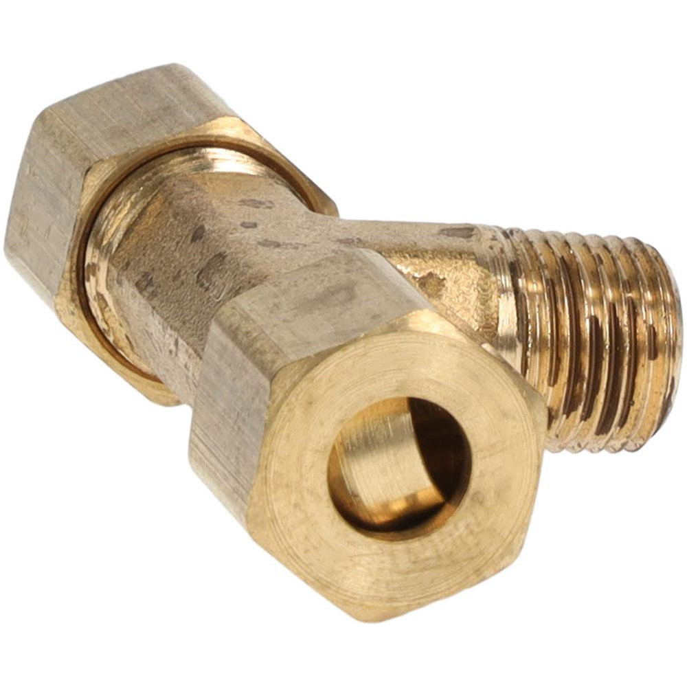 Parker - Compression Tube Male Branch Tee: 1/8-27, 1/4
