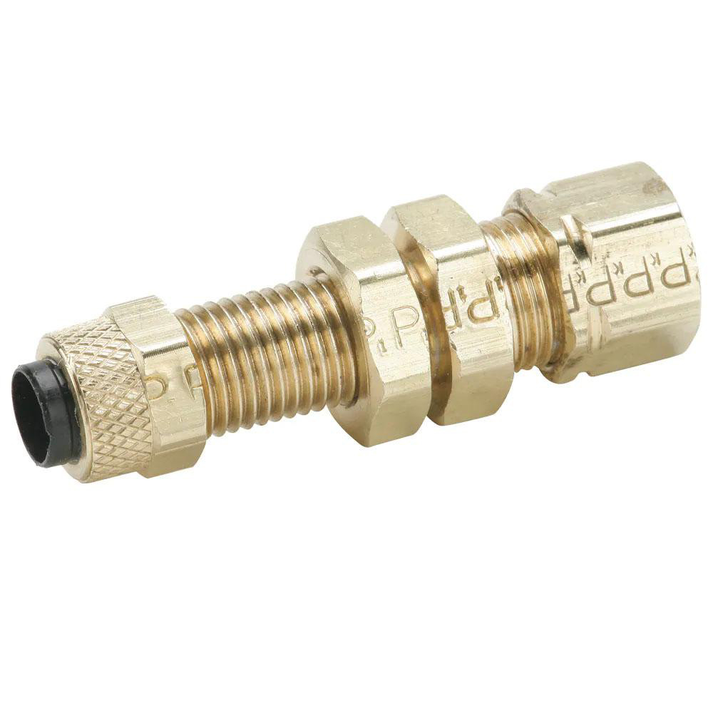 Compression Tube Bulkhead Union: Compression x Compression