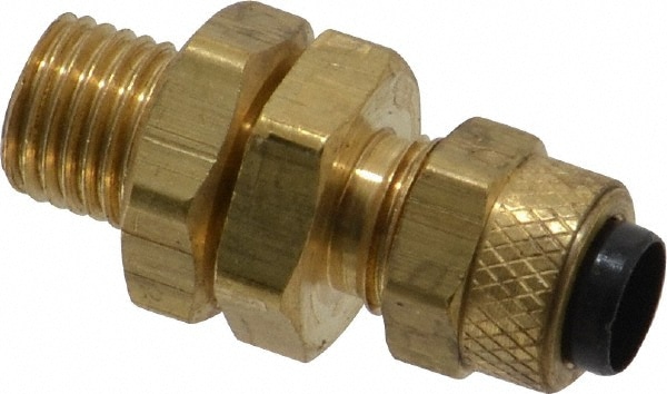 Parker - 1/4" Tube OD Brass Compression Tube Bulkhead Union - 63033112 ...