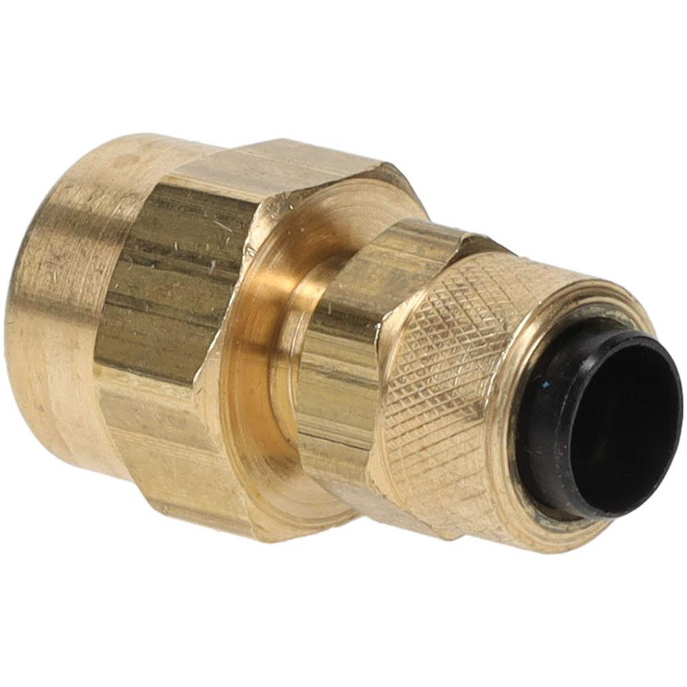 Compression Tube Connector: 1/8-27" Thread, Compression x FNPT