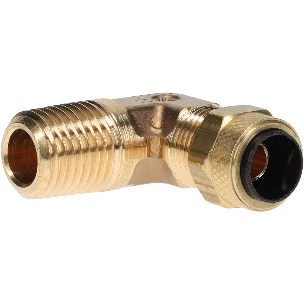 Compression Tube Male Elbow: 1/4-18" Thread, Compression x MNPT