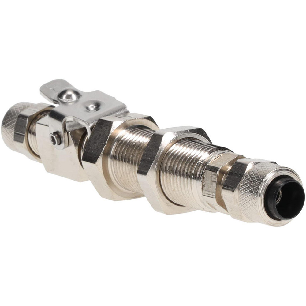 Compression Tube Single End Shutoff Coupler: Tube to Tube