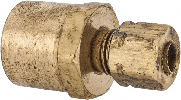 Parker 66CA-3-4 Compression Tube Connector: 1/4-18" Thread, Compression x FNPT Image