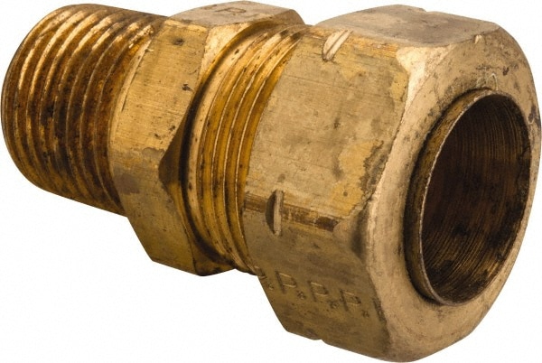 Parker 68CA-12-8 Compression Tube Connector: 1/2-14" Thread, Compression x MNPT Image