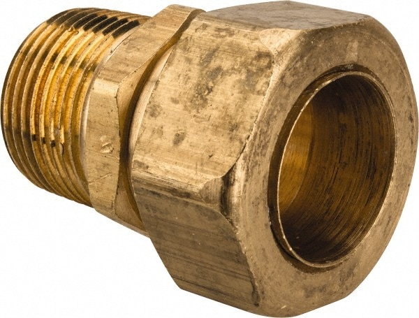 Parker 68CA-14-12 Compression Tube Connector: 3/4-14" Thread, Compression x MNPT Image