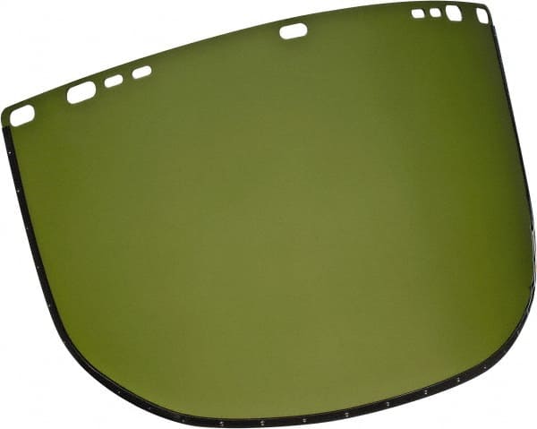 Face Shield Windows & Screens: Replacement Window, Green, 9" High, 0.04" Thick