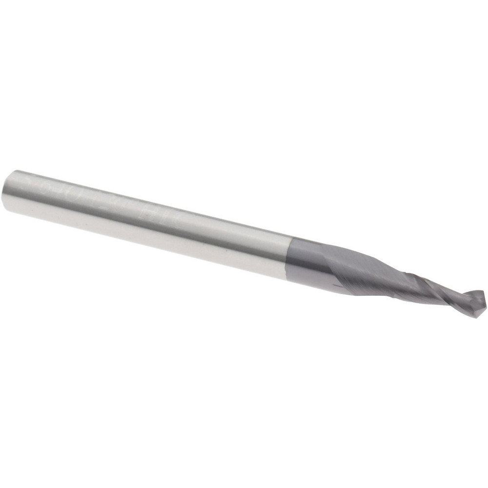 Drill Mill: 1/4" LOC, 2 Flutes, 120 ° Point, Solid Carbide