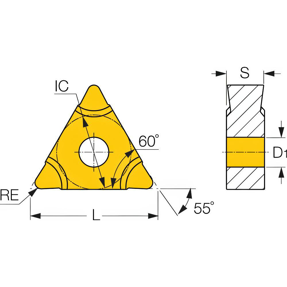 Iscar - Turning Inserts: Insert Style: D6NM; ISO Size Code: 16040 D6NM ...