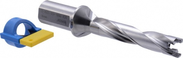 Iscar 3201742 Replaceable Tip Drill: 0.906 to 0.941 Drill Dia, 4.53" Max Depth, 1.25 Weldon Flat Shank Image