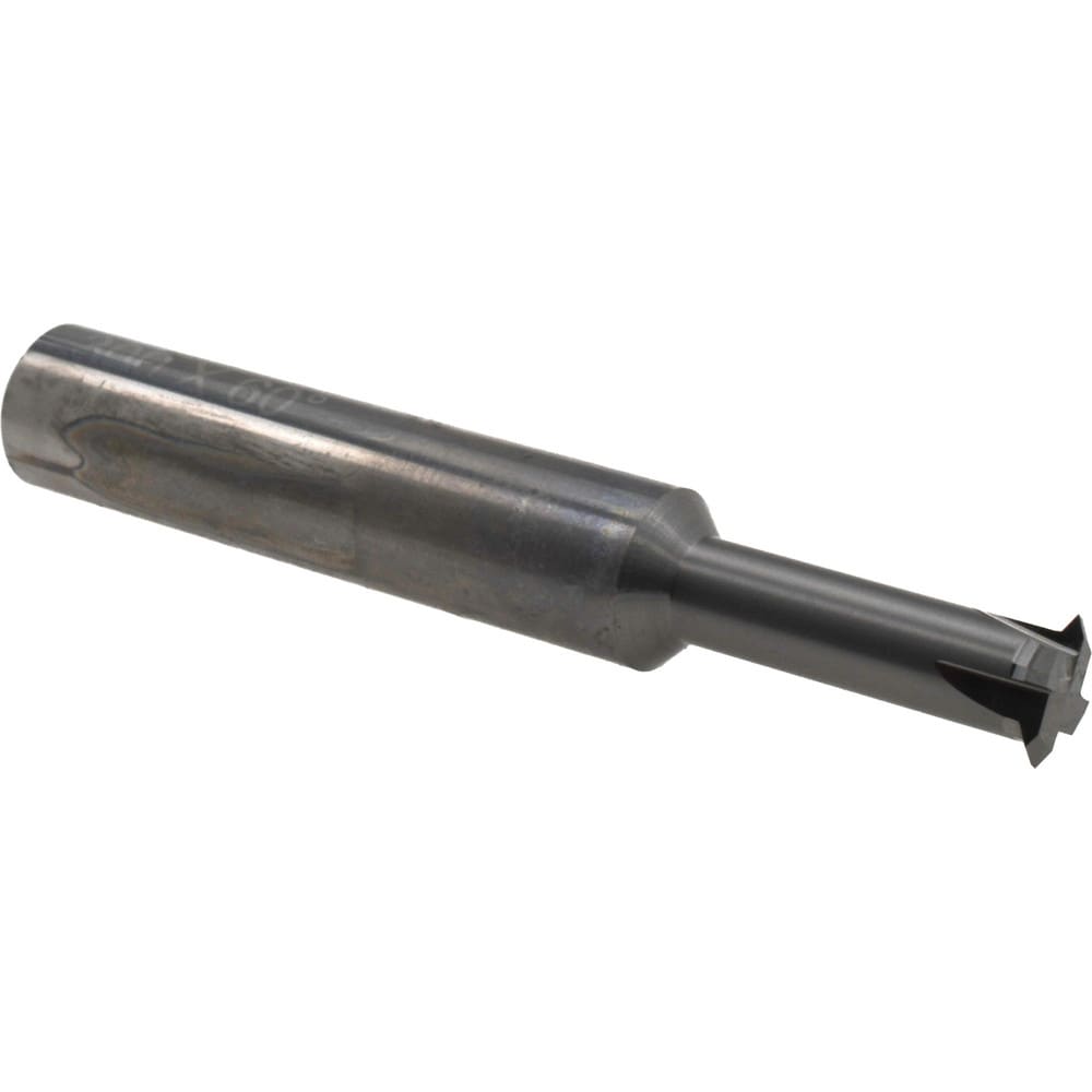 Single Profile Thread Mill: 3/8-16 to 3/8-40, 16 to 40 TPI, Internal & External, 4 Flutes, Solid Carbide