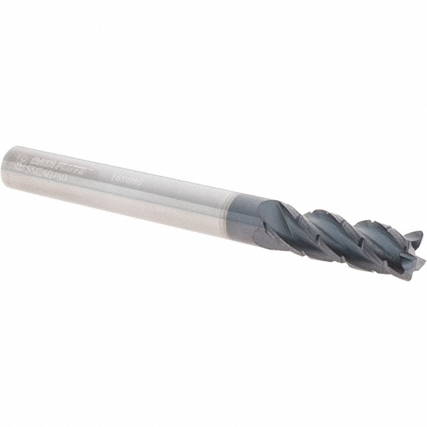 Made in USA 49335-85-D Square End Mill: 1/4 Dia, 3/4 LOC, 1/4 Shank Dia, 2.5 OAL, 4 Flutes Image