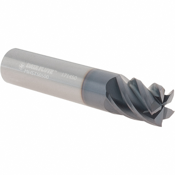 Made in USA 40347-85-D Square End Mill: 1/2 Dia, 5/8 LOC, 1/2 Shank Dia, 2.5 OAL, 5 Flutes Image