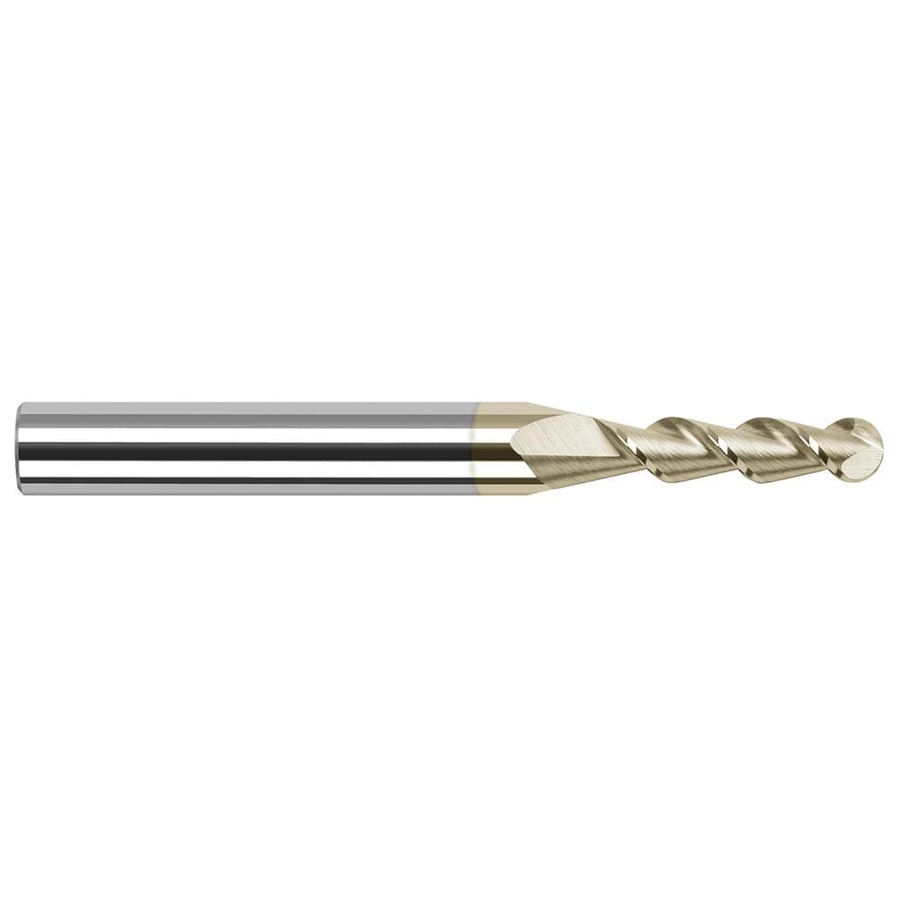 Harvey Tool 27908-C7 Ball End Mill: 0.125" Dia, 0.5" LOC, 2 Flute, Solid Carbide Image