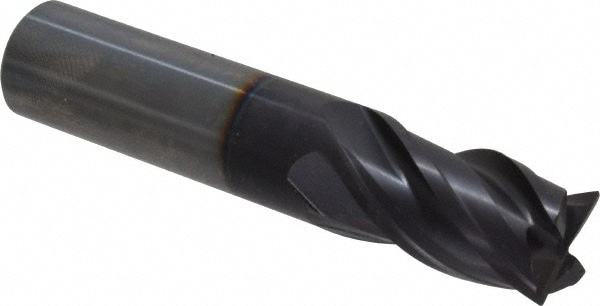 Guhring 9031130127000 Square End Mill: 1/2 Dia, 5/8 LOC, 1/2 Shank Dia, 2-1/2 OAL, 4 Flutes, Solid Carbide Image