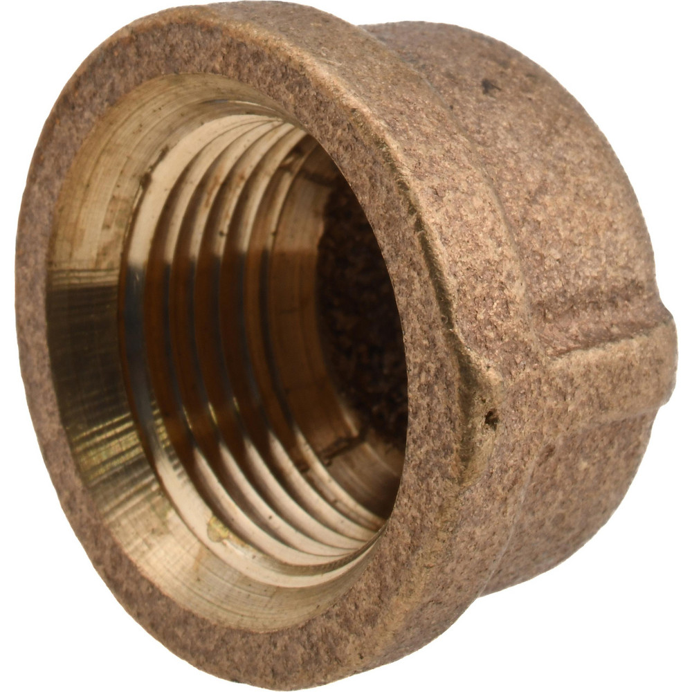Brass Pipe End Cap: 3/4" Fitting, Threaded, FNPT, Class 125, Lead Free