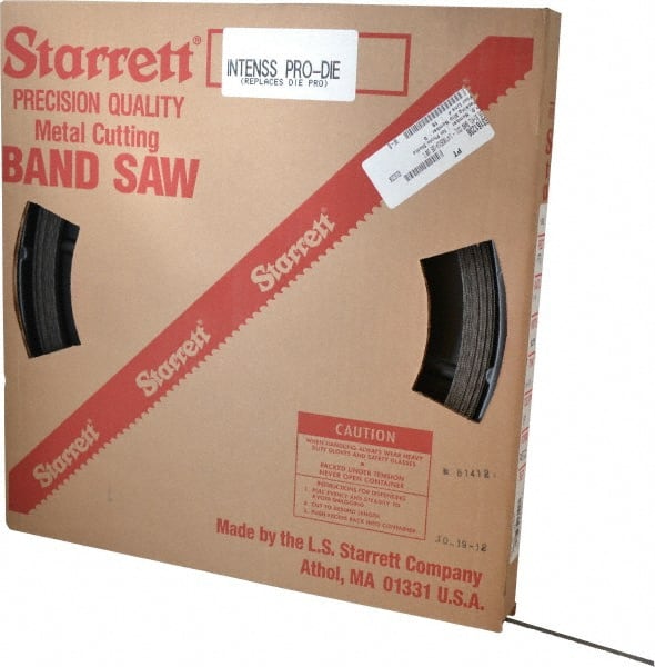 Starrett 16092 Band Saw Blade Coil Stock: 1/4" Blade Width, 100 Coil Length, 0.025" Blade Thickness, Bi-Metal 