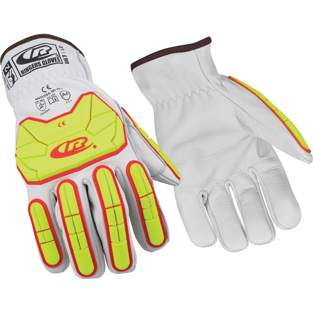 Ansell - Cut, Puncture & Abrasion-Resistant Gloves: Ringers R667, Size ...