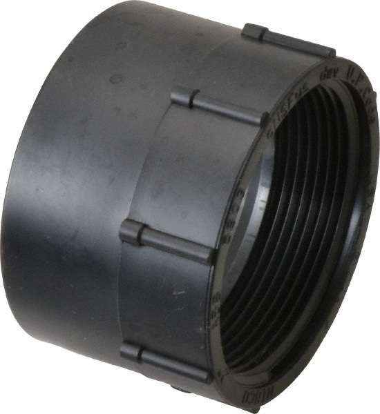 Drain, Waste & Vent Adapter: 2" Fitting, Hub x FIPT, Acrylonitrile Butadiene Styrene